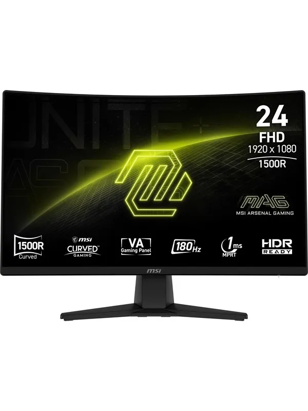24" MSI MAG 242C - 1920x1080 (FHD) - 180Hz - VA - KVM switch