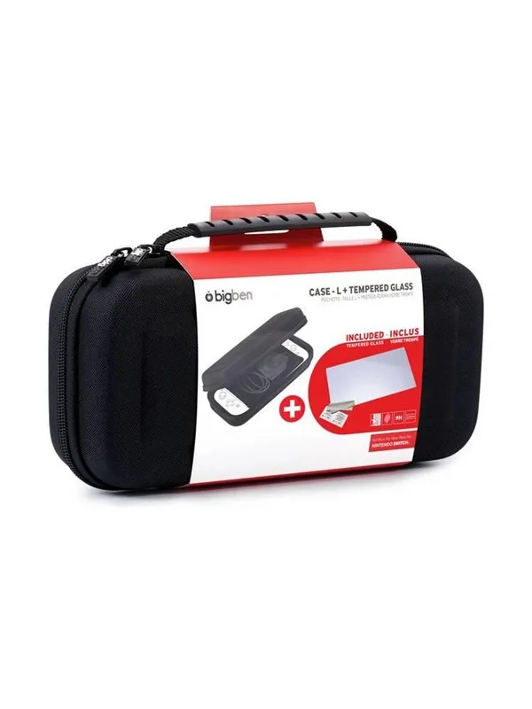 BigBen Interactive Nintendo Switch Big Ben Protection Kit (Case - L + Tempered Glass)