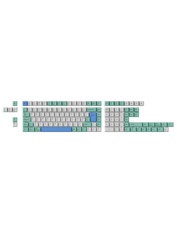 Keychron PBT Full Keycap Set Iceberg - Tastehetter - Nordisk - Hvit