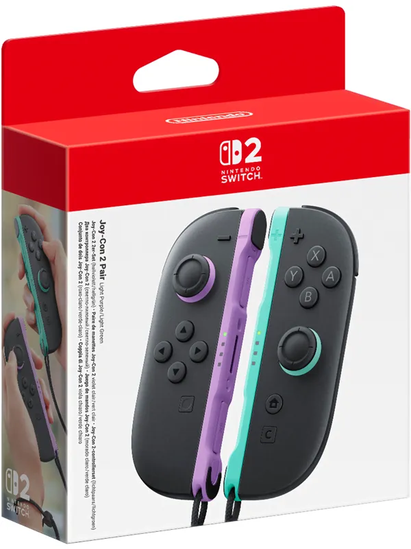 Nintendo Switch 2 Joy-Con 2 Pair Light Purple/Light Green - Wireless Controller - Nintendo Switch 2