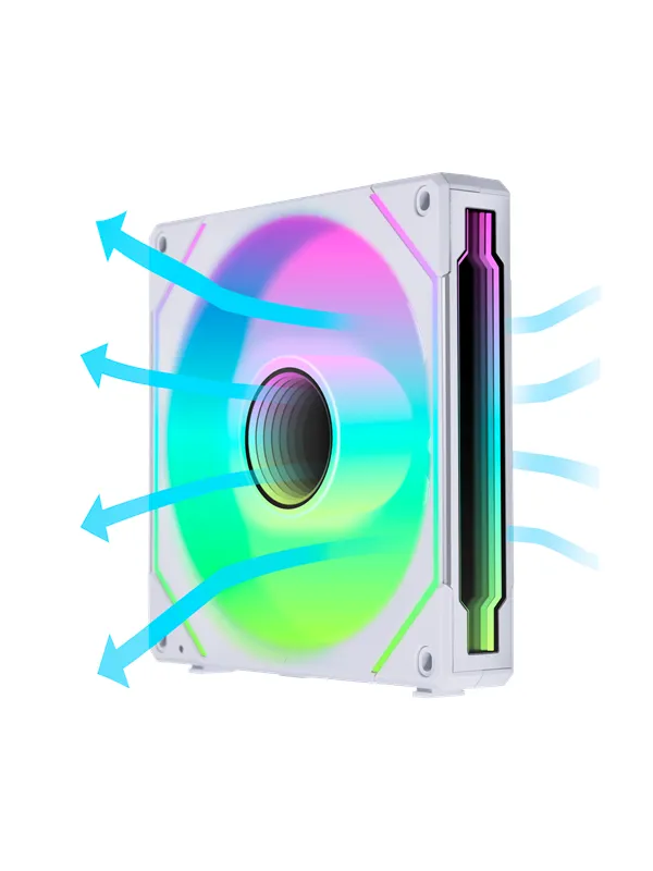 Lian Li UNI FAN SL INF PWM White Reverse - Kabinettvifte - 140mm - Hvit - 28 dBA