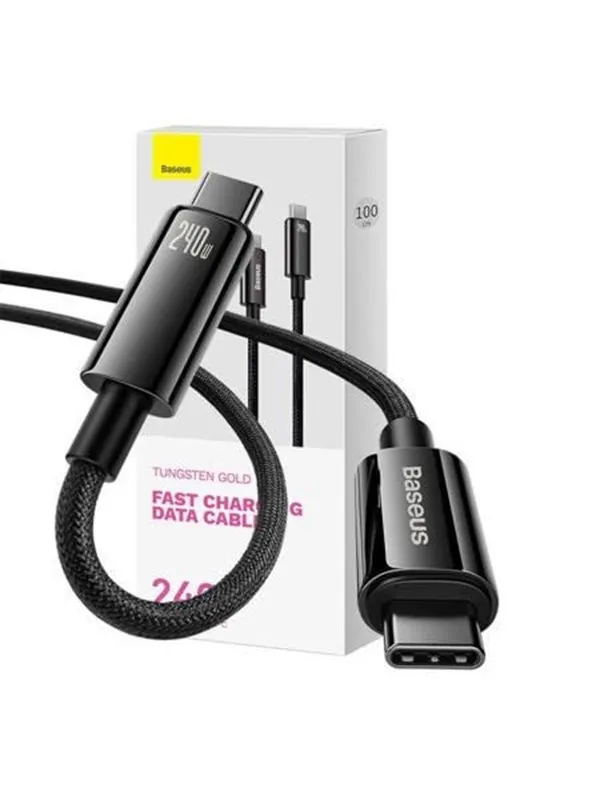 Baseus USB-C to USB-C cable  Tungsten Gold 240 W 1 m (black)