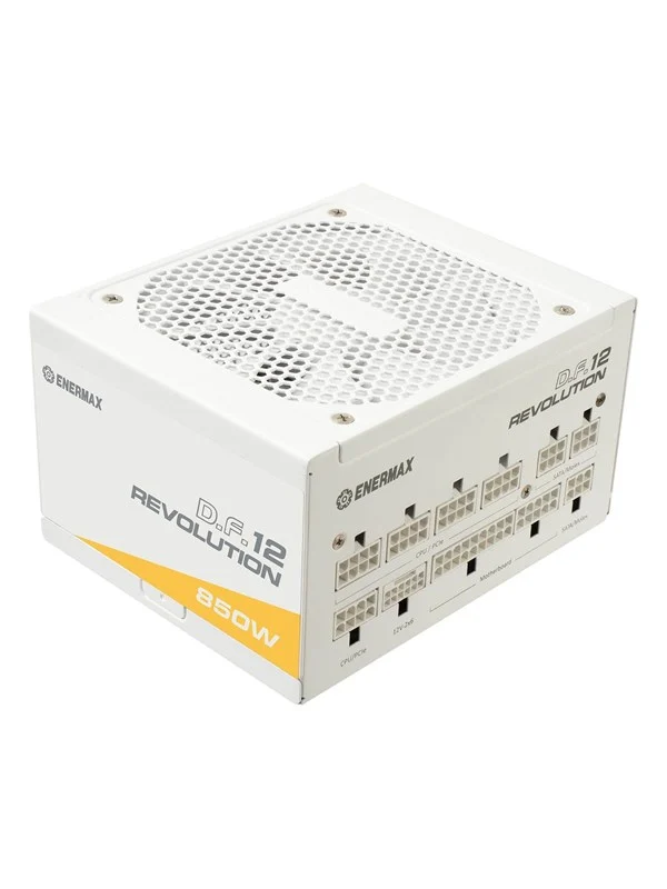 Enermax Revolution D.F.12 ETV850G-W Strømforsyning (PSU) - 850 Watt - 100 mm - ATX 3.1 - 80 Plus Gold sertifisert