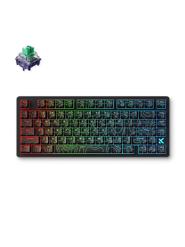MCHOSE Jet 75 Kailh Magnetic God Hall Effect - Gamingtastatur - Uten numpad - Engelsk (USA) - Svart