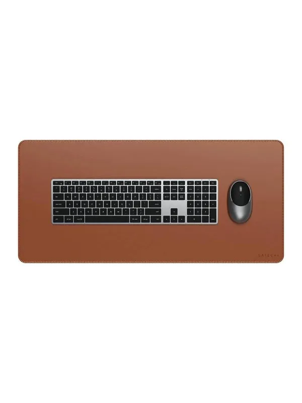 Satechi Vegan-Leather Premium Desk Mat - Brown