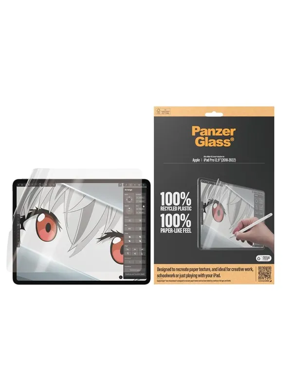 PanzerGlass GraphicPaper® Screen Protector iPad Pro 12.9'' (2018 2020 2021 2022) | Ultra-Wide Fit