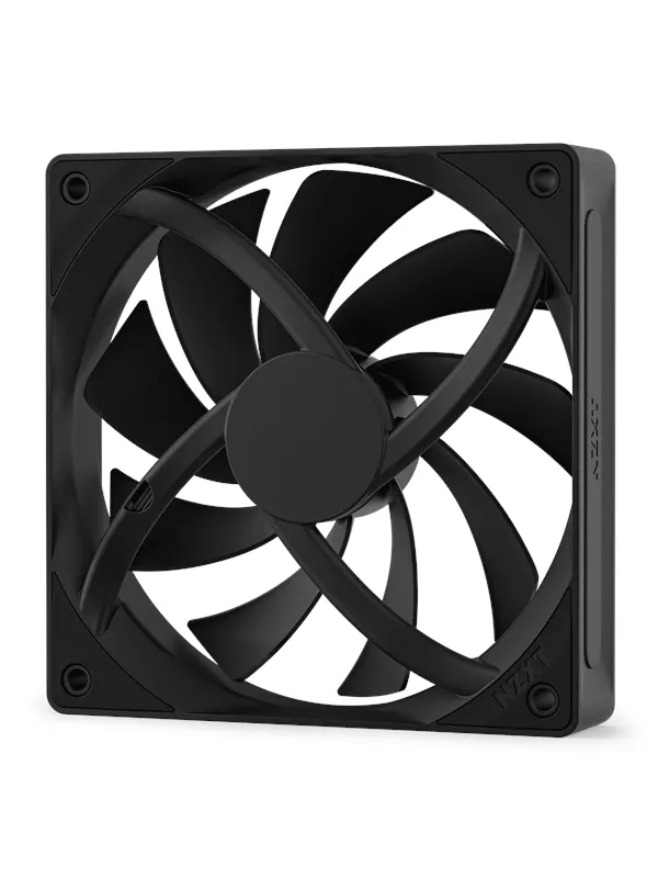 NZXT F120Q V2 Quiet Airflow - Kabinettvifte - 120mm - Svart - 25 dBA