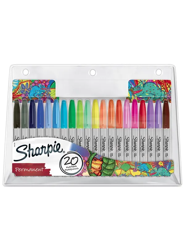 Sharpie Permanent Marker Set | Exclusive Colour Assortment | Fine Point | 20 Count