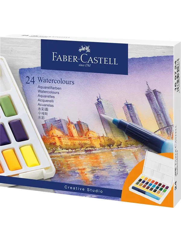 Faber-Castell Watercolours in pans 24ct set