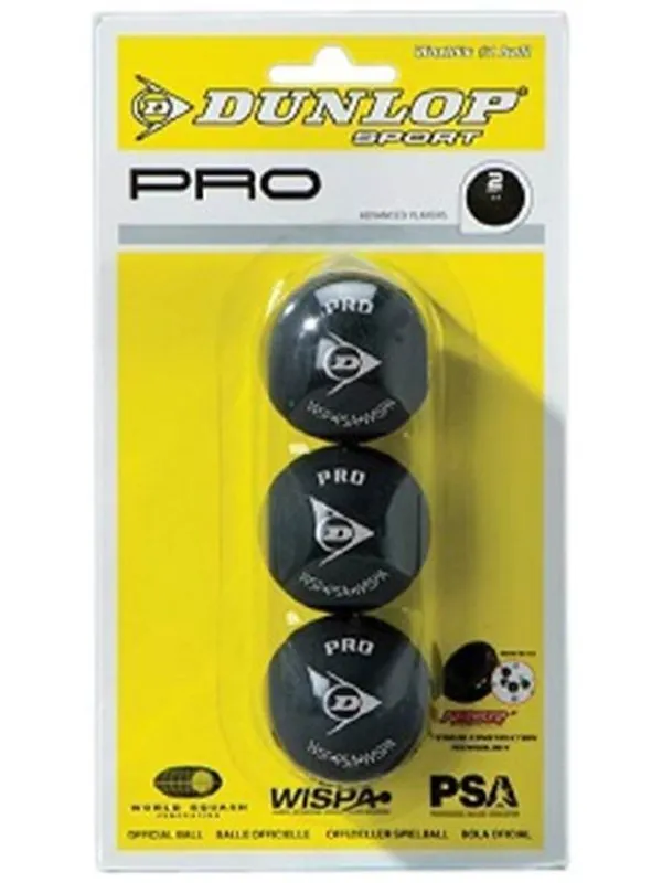 Dunlop PRO 3-pack Squash Ball