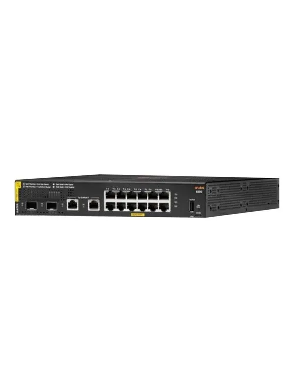 Hewlett Packard Enterprise Aruba 6000 12G Class4 PoE 2G/2SFP 139W Switch