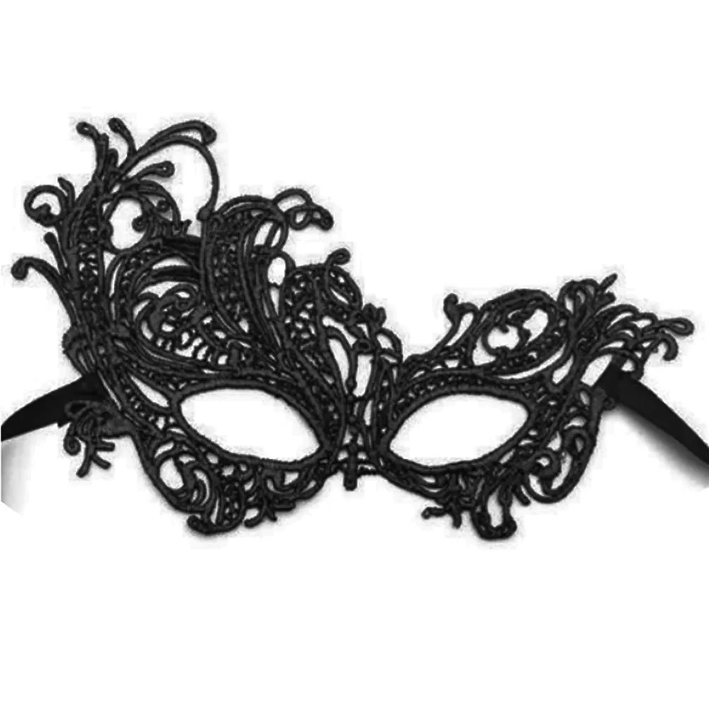 Maskert maske - Øyemaske - Ansiktsmaske - Svart