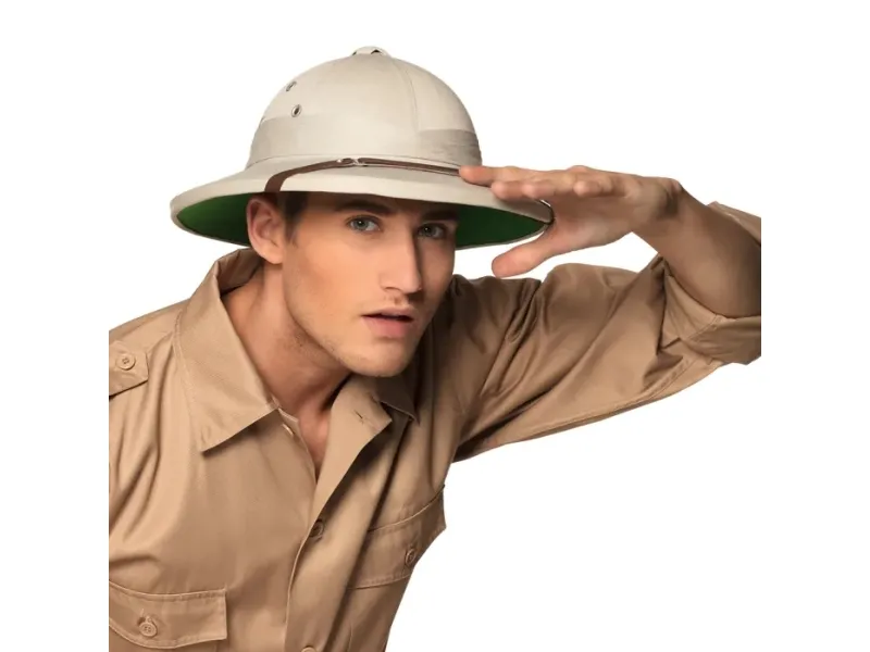 Boland 01206, Kostyme, hjelm, Voksen, Alle kjønn, Kartong, Jern, Polyester, Polyuretan, Beige, Brun, 590 mm