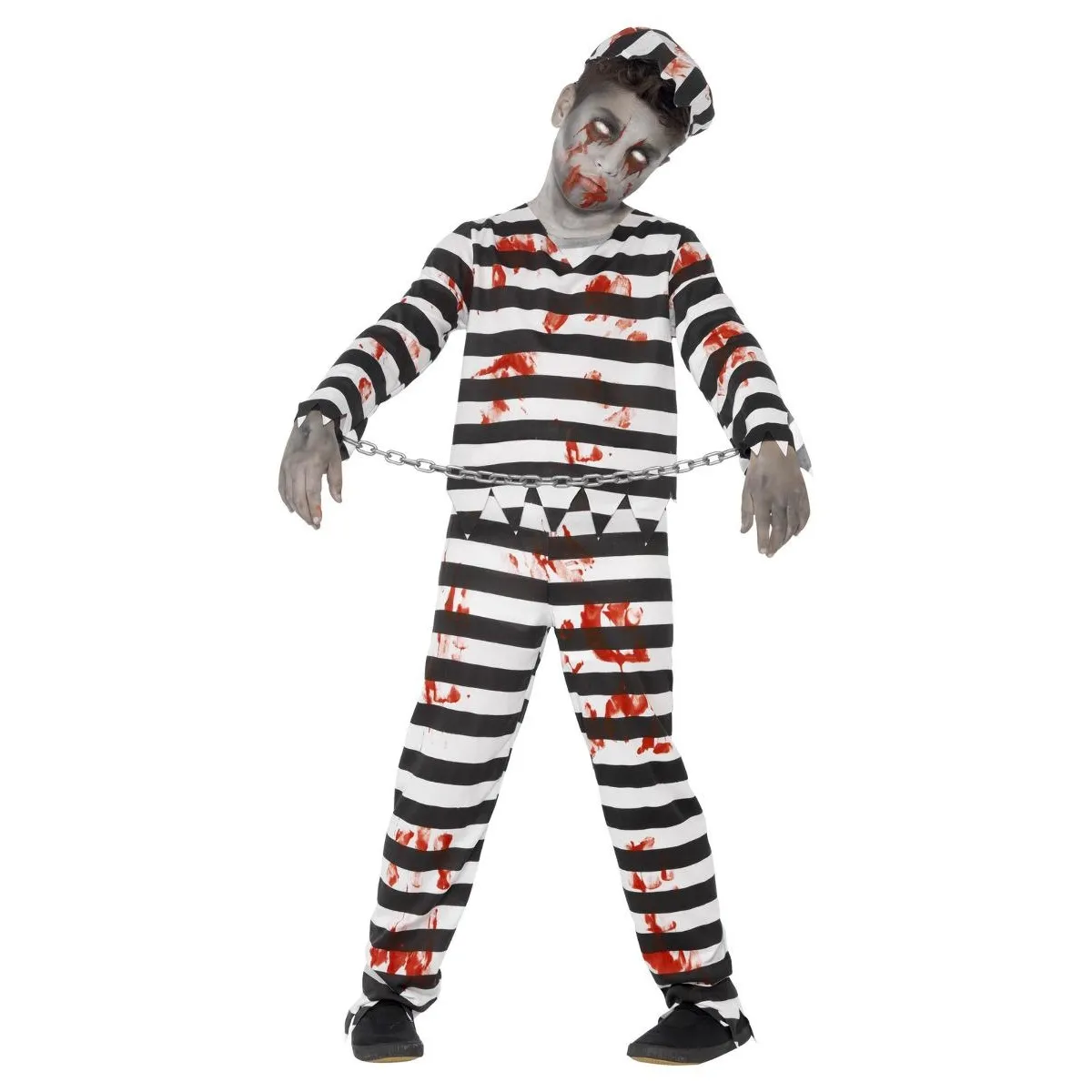Smiffys Childrens/Kids Zombie Convict Costume Set