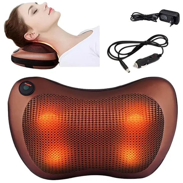 Shiatsu massasjepute for nakke og rygg med varme