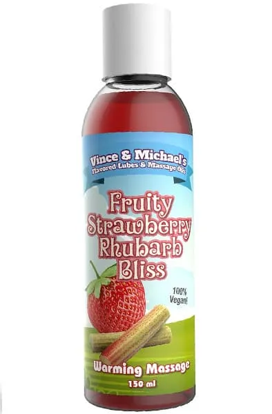 Fruity Strawberry Rhubarb Bliss Warming Massage 150ml Massasjeolje