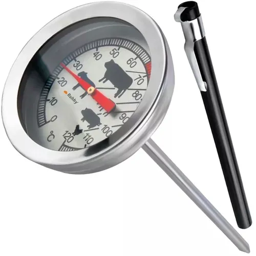 Steketermometer | Analogt kjøtttermometer i rustfritt stål