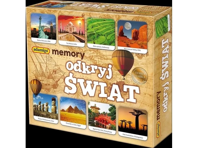 Adamigo Memory-spill – oppdag verdenen