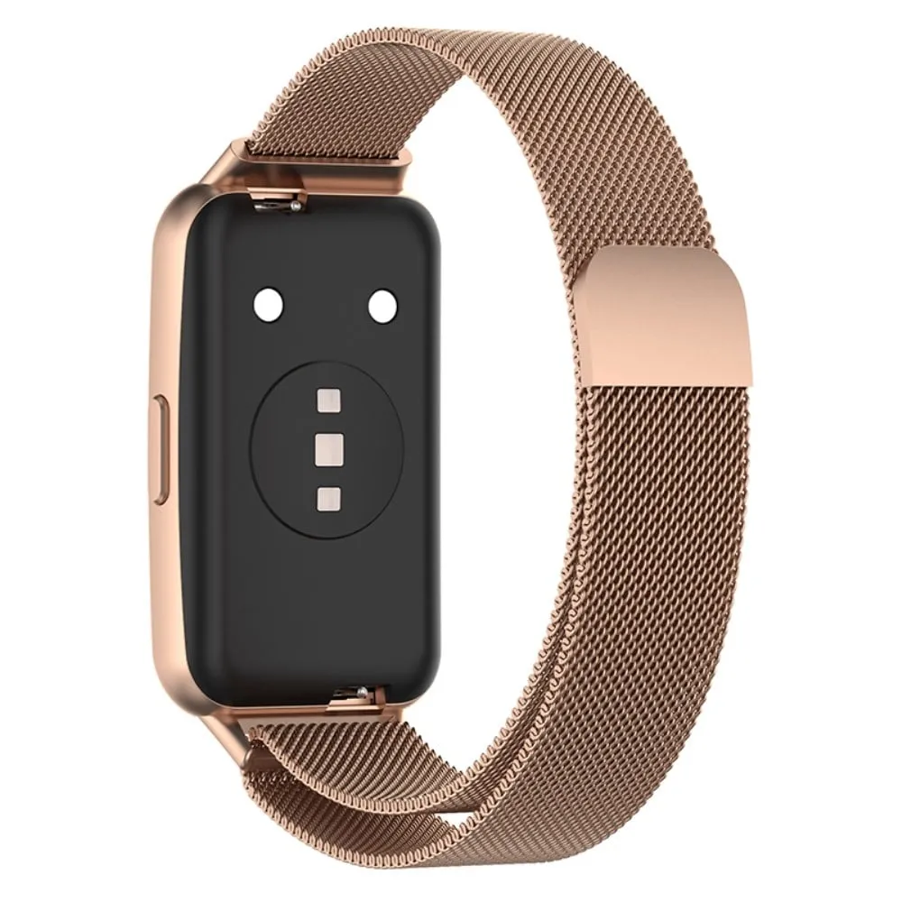 Huawei Band 7 enkel klokkerem i rustfritt stål - Rosa Rose