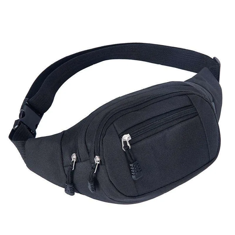 Midjeveske for mobiltelefon - lommebok, veske, clutch - svart