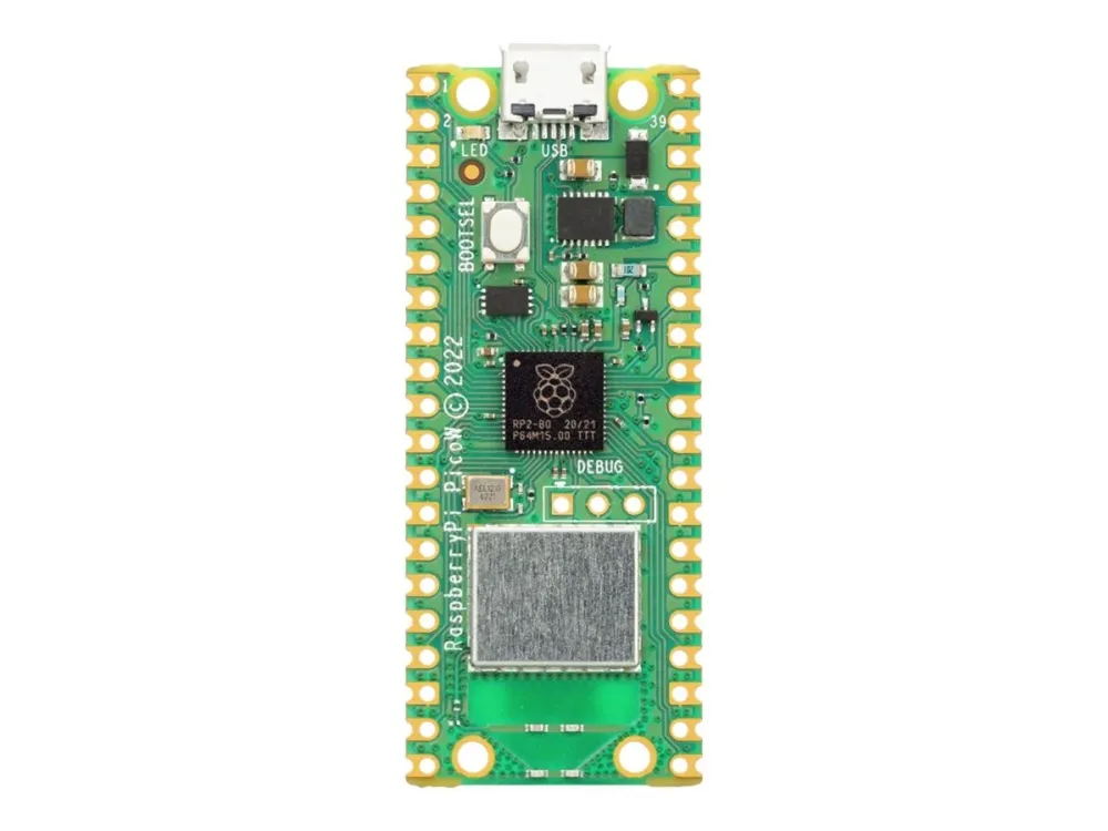 Raspberry Pi Pico W - Utviklingsbrett - Raspberry Pi RP2040 / 133 MHz - RAM 264 KB - Flash 2 MB - 802.11n