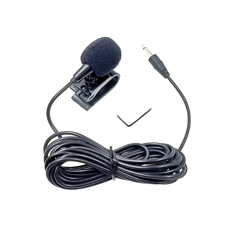 Mono-mikrofon med klips - 2,5 mm stik og 3 m kabel