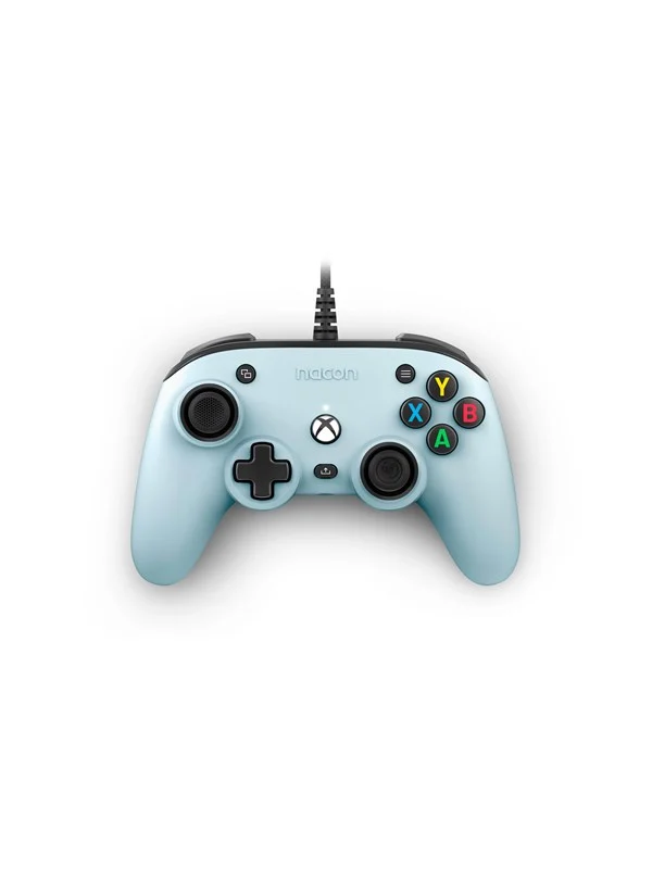 NACON Official Wired Pro Compact Controller - Pastel Blue - Wired Controller - Microsoft Xbox One