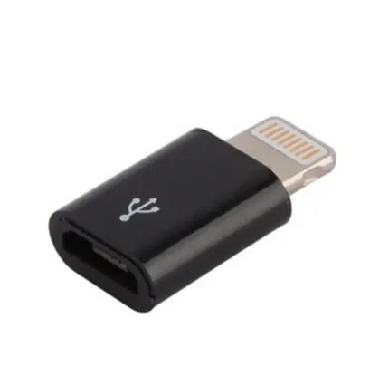 Micro-USB til Lightning Adapter - Svart