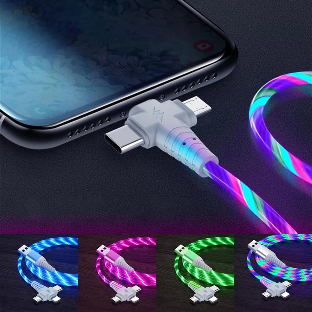 3-i-1 - 2A Lader LED for iPhone, Samsung, Huawei, Xiaomi m.m.