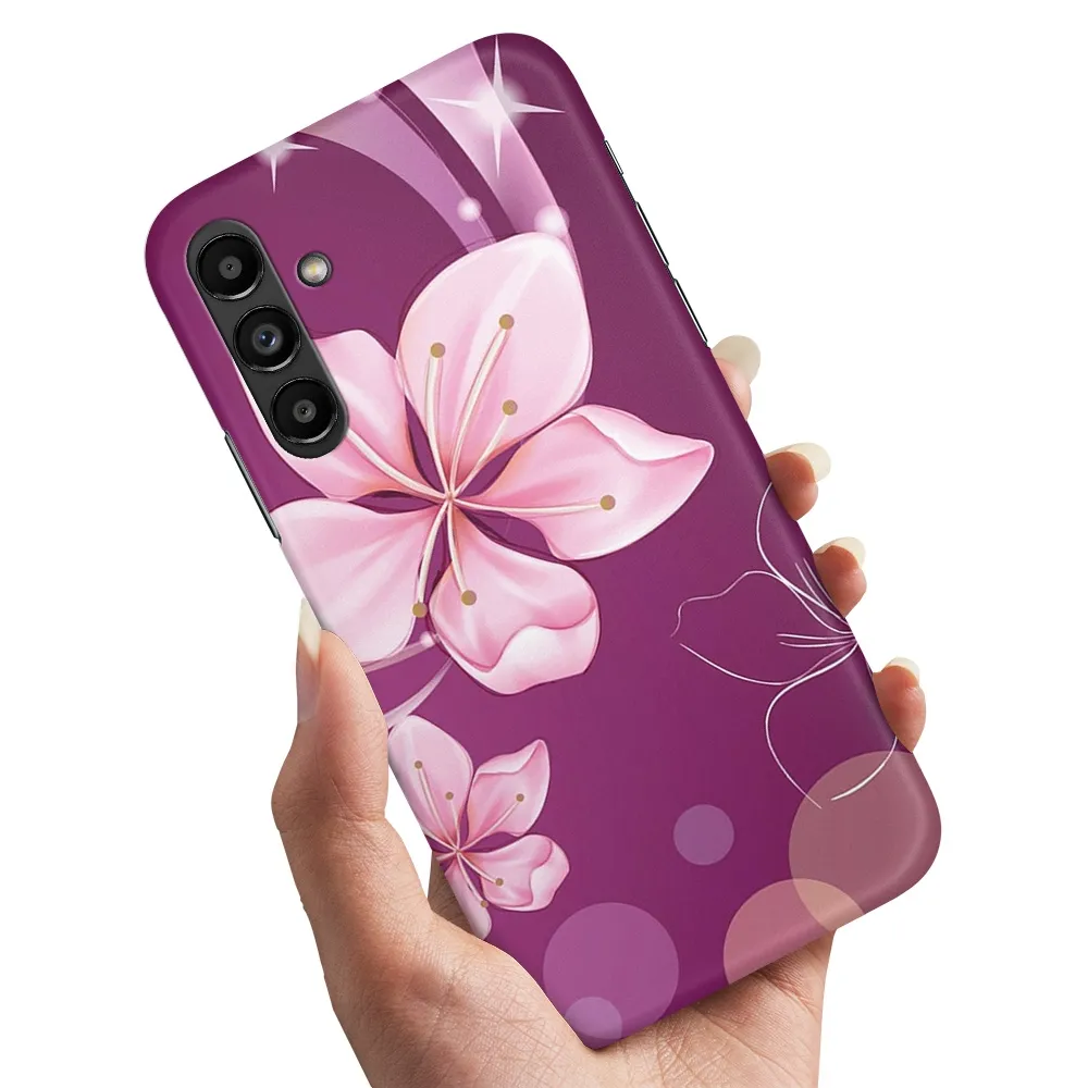 Deksel / Mobildeksel til Samsung Galaxy A55 5G - Hvit Blomst
