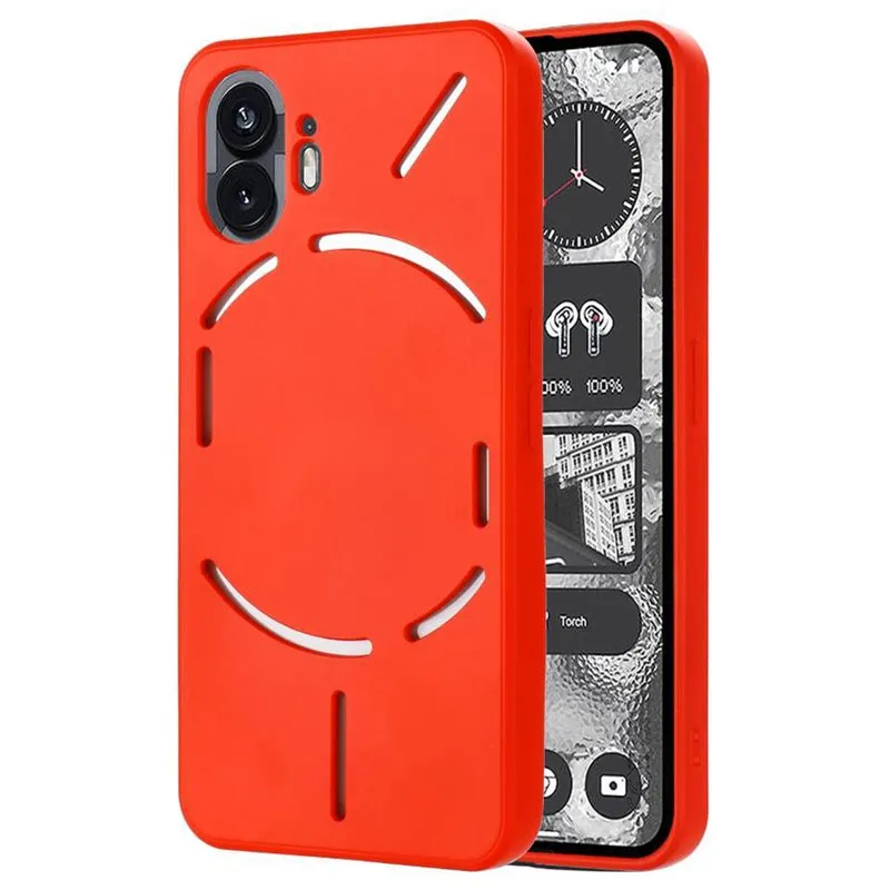 Liquid silikondeksel til Nothing Phone (2) - China Red