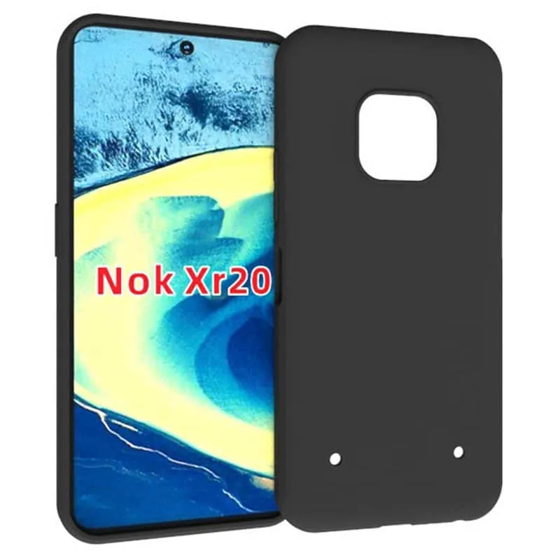 Silikondeksel til Nokia XR20 - Svart