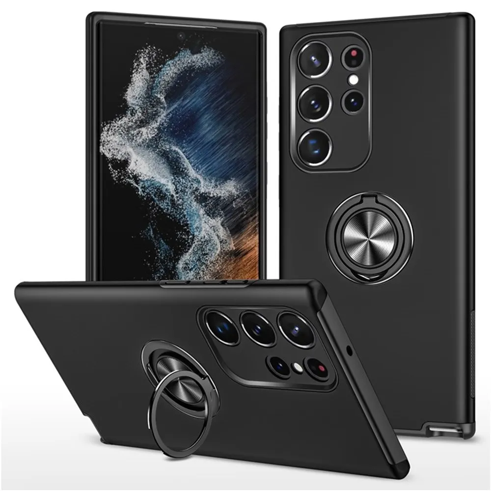 Til Samsung Galaxy S25 Ultra Hybrid Deksel Med Fingerring