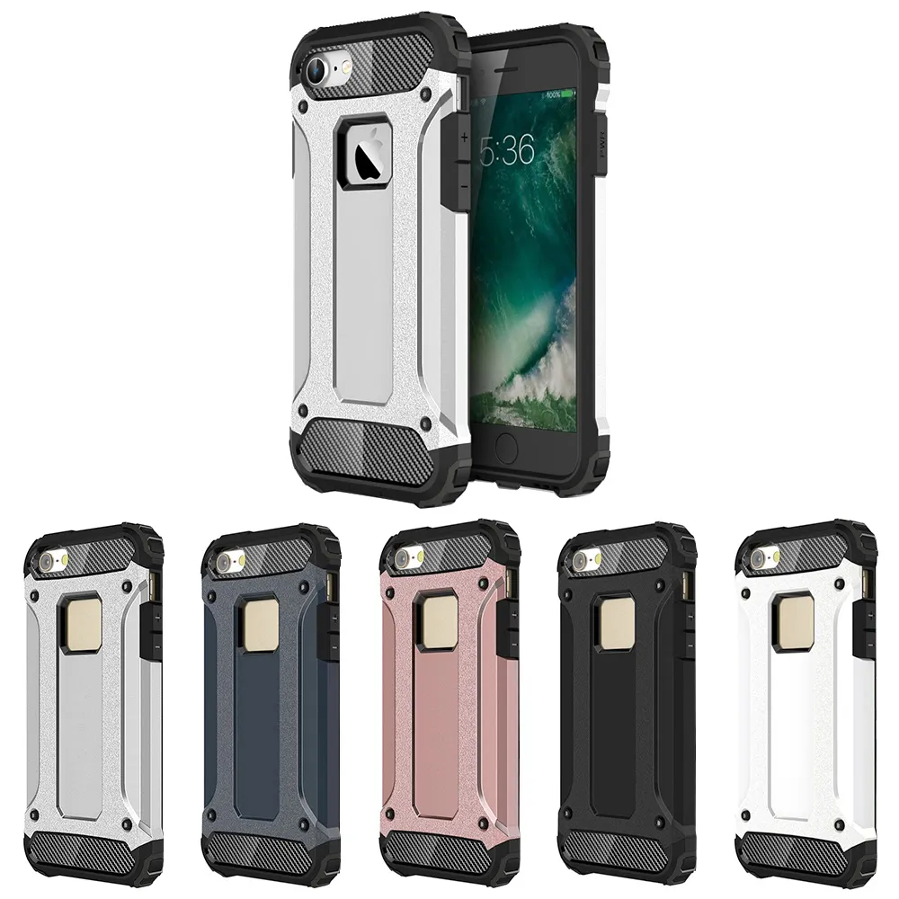 iPhone 7/8/SE (2020) & (2022) - Deksel/Mobildeksel - Tøff - Svart