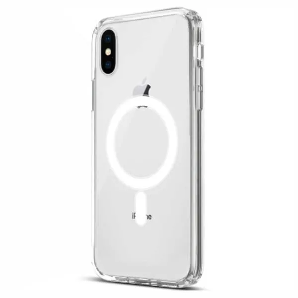 iPhone XS Max Magnetisk Mobildeksel Magsafe Kompatibelt Gjennomsiktig