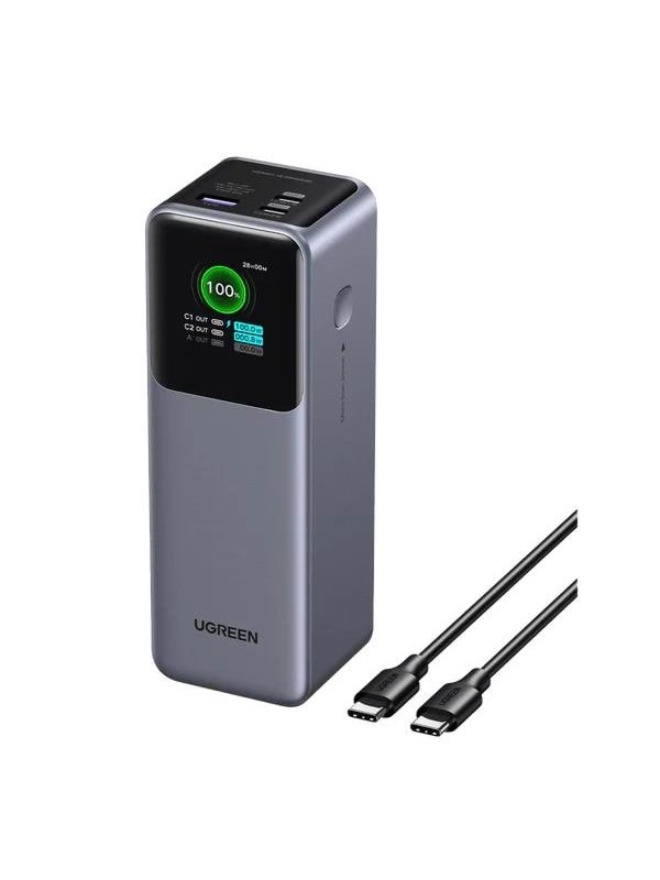 UGREEN 200w Fast Charging Power Bank Nødlader - Grey - 25000 mAh