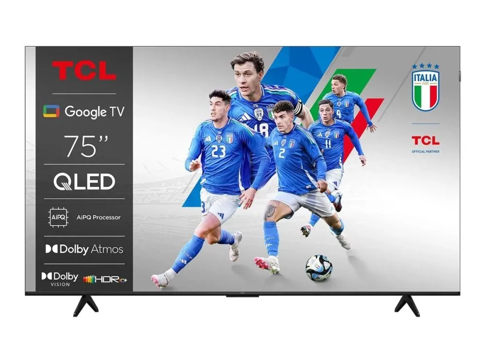 TCL 75P79K - 75" Diagonalklasse (74.5" synlig) - P79K Series LED-bakgrunnsbelyst LCD TV - QLED - Smart TV - Google TV - 4K UHD (2160p) 3840 x 2160 ...