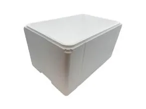 Termokasse 1/1GN L60xB40xH32 cm EPS uten lokk, hvit