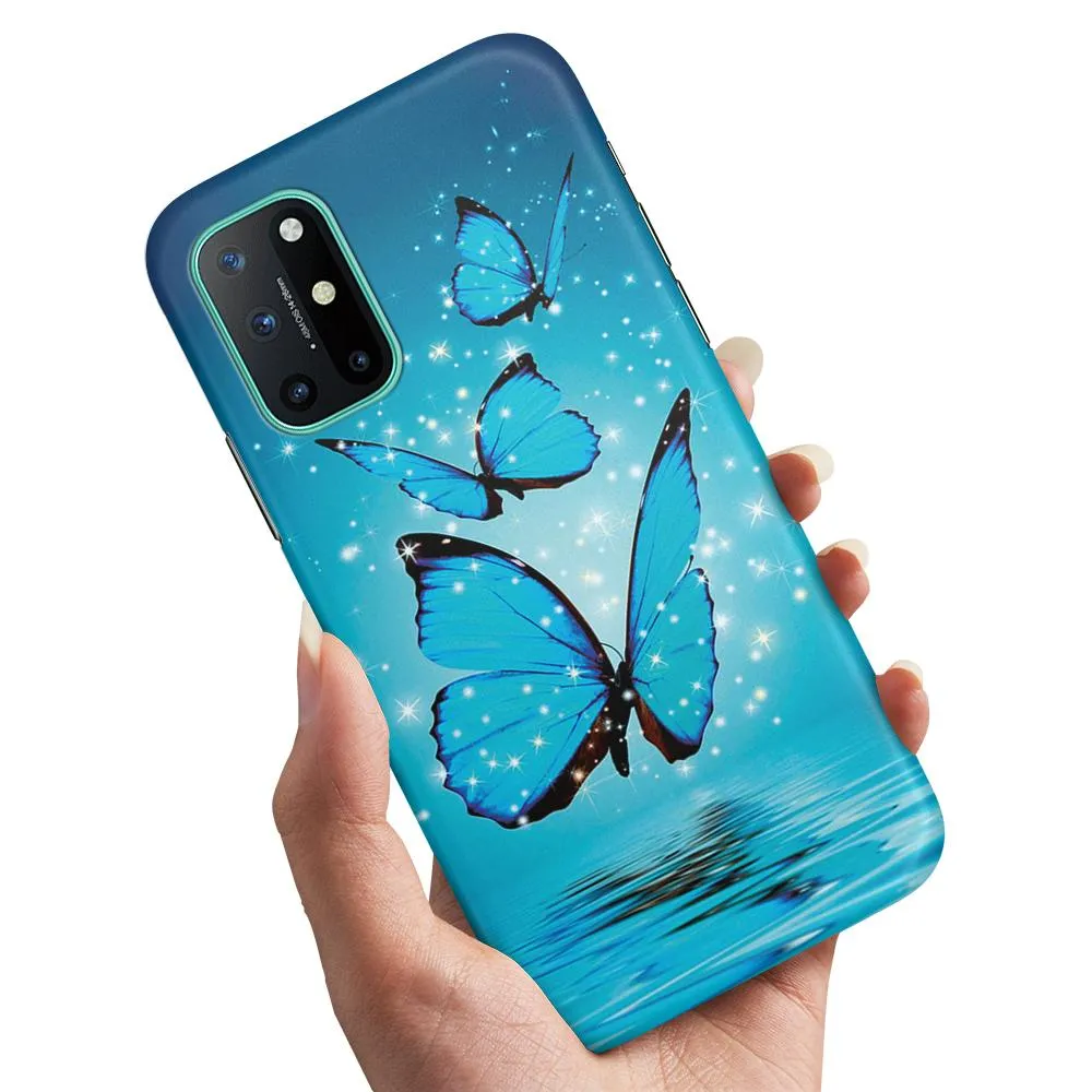 Deksel / Mobildeksel til OnePlus 8T - Glitrende Sommerfugler