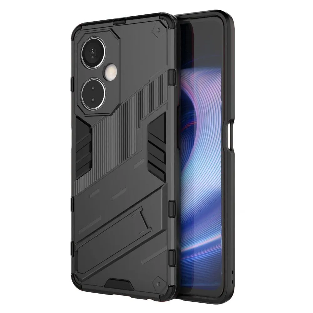 Shockproof Hybrid Deksel med A Modern Touch til OnePlus Nord Ce 3 Lite - Svart