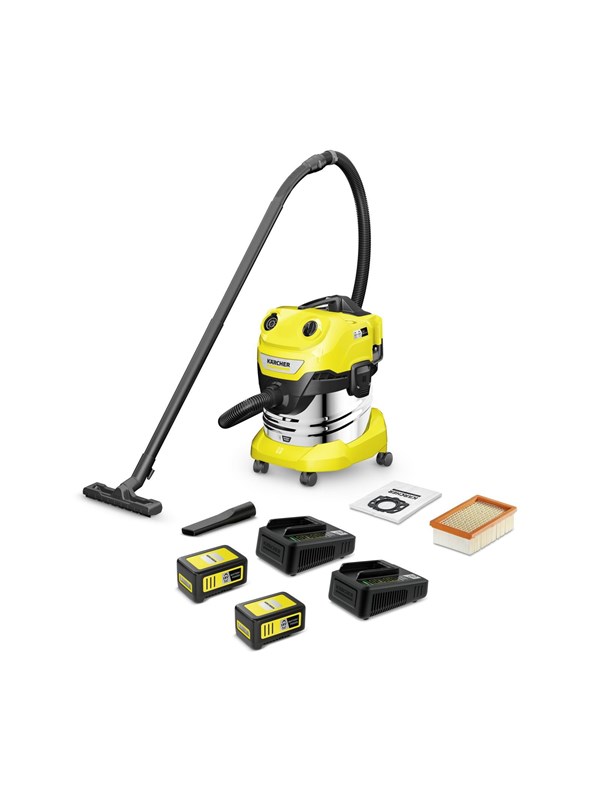 Kärcher Støvsuger WD 4-18 S Dual Battery Set V-20/22