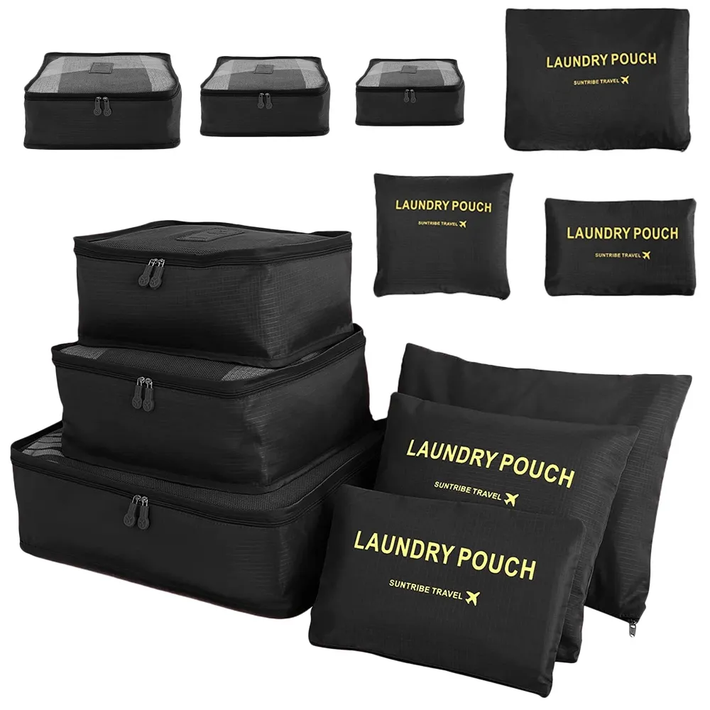 Organizer til Koffert - 6-deler - Vesker for Reise - Black