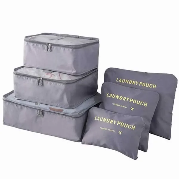 Baginngang for koffert 6-pack organisasjon satt for reisegrå