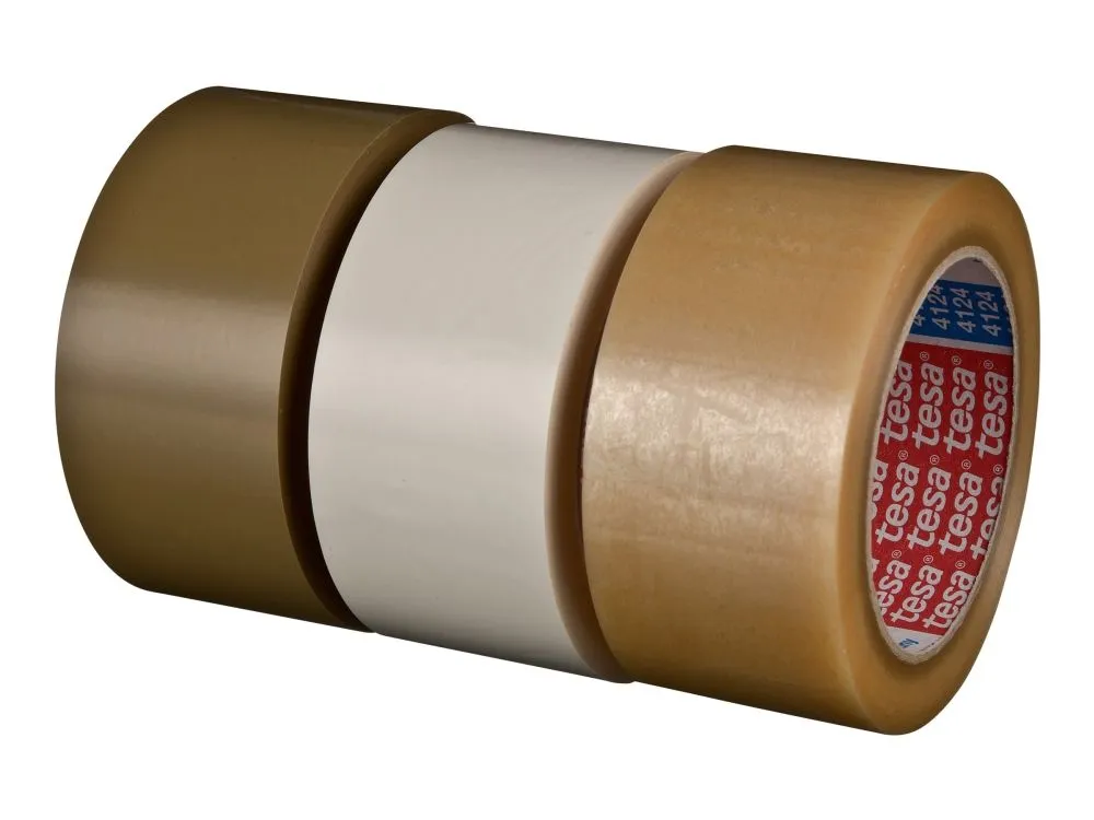 Tesapack Premium 4124 - Pakketape - 75 mm x 66 m - PVC - transparent