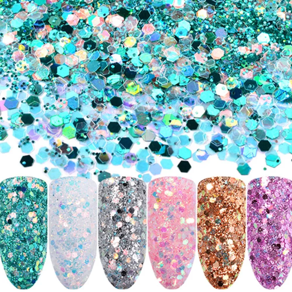 Nail glitter mix - Rainbow
