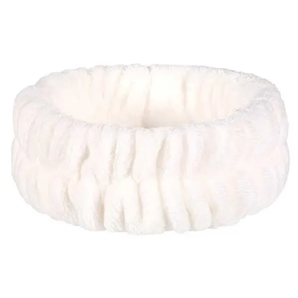 Make Up Band Soft Hair Bands for Face Wash Facial Wire Pancake White
