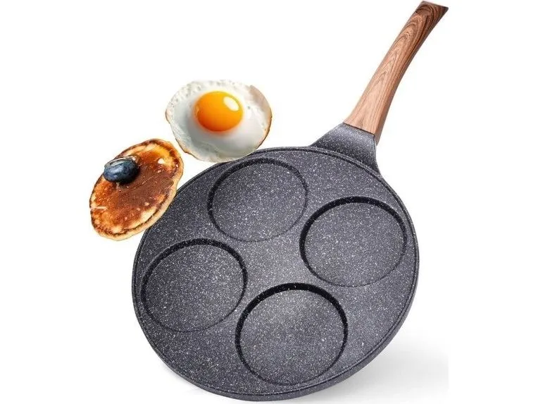 Vilde Stekepanne GRANITTTSTEKEPanne TIL 4 EGG MØNSTER SVART&TRE 199006