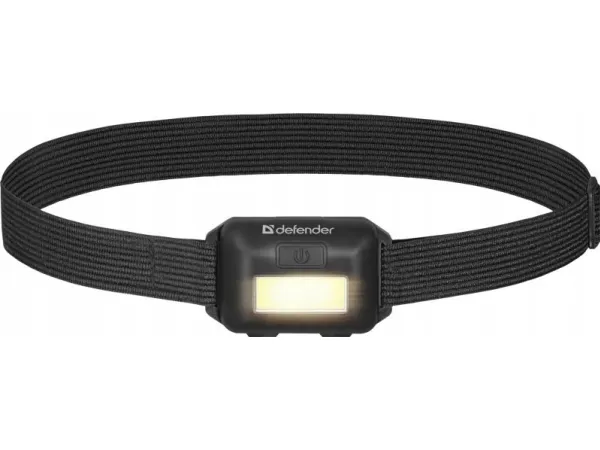 Defender FL-01 lommelykt, COB, 3 moduser, hodelykt