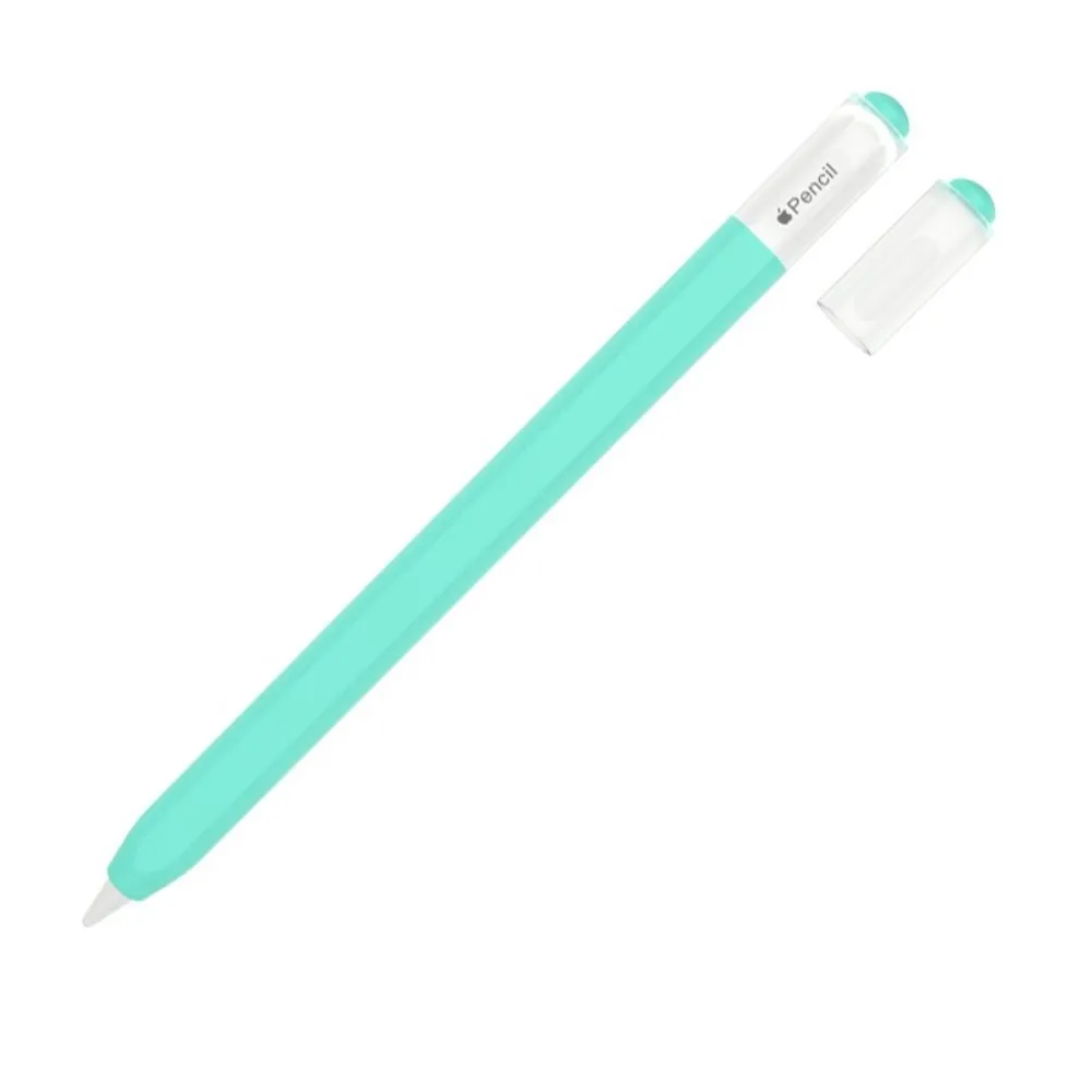 For Apple Pencil 3 (USB-C) Silikonhylse Stylus Pen Fleksibelt beskyttelsesetui - Mintgrønn