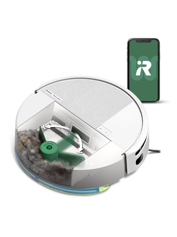 iRobot Robotstøvsuger Roomba Combo 205 AutoCompact Robotstøvsuger - Hvit